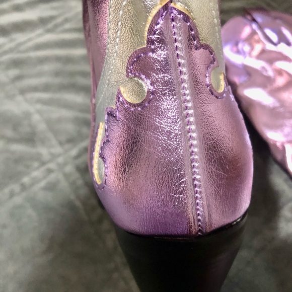 BRAND NEW Pink & Silver Glam Cowboy Boots - Picture 11 of 16
